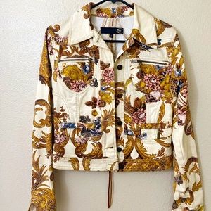 Just Cavalli floral denim jacket